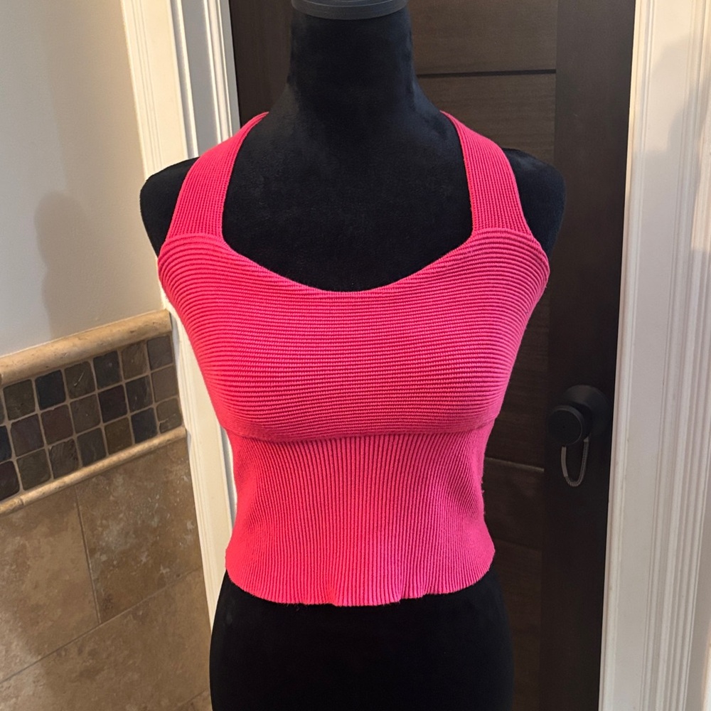 Abercrombie & Fitch Hot Pink Ribbed Tank